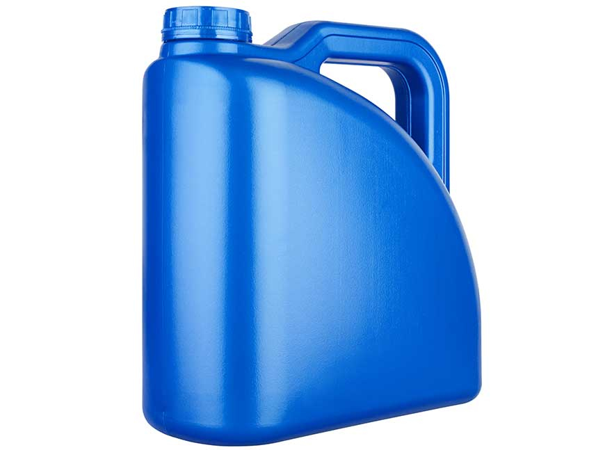 blue jug on white background