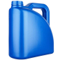 blue jug on white background