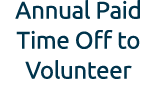 Annual Paid Time Off to Volunteer